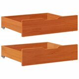 vidaXL Ladice ispod kreveta 2 kom voštano smeđe 65x55x16cm od borovine | shoptok.hr