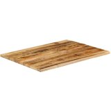 Stolna ploča 100x80x3 8 cm masivno drvo manga sa živim rubom | shoptok.hr