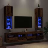 TV ormarići s LED svjetlima 2 kom boja drva 30,5 x 30 x 102 cm | shoptok.hr
