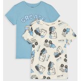 Sinsay Pamučne majice s printom bagera 2 pack | shoptok.hr