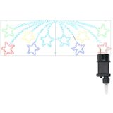 vidaXL Božična zvezda med 432 LED večbarvno 180 x 57 cm PVC | Shoptok.si