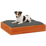  Ležišče za psa Voskast rjav 51,5 x 44 x 9 cm Masivno borovo les, (5000239214) | Shoptok.si