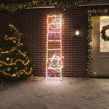 vidaXL Sklopivi Djed Mraz na ljestvama s 552 LED žarulje 50 x 200 cm Cijene
