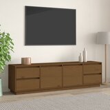 The Living Store ormarić smeđa boja meda 176 x 37 x 47,5 cm masivna borovina | shoptok.hr