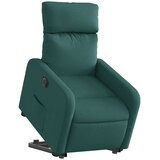  Električni naslonjač na podizanje tkanina tamnozeleni | shoptok.hr