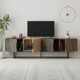 Marckeric TV omarica v hrastovem dekorju v naravni barvi 200x55 cm Titan – | Shoptok.si