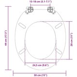  WC daska Plave kapi 44 x 38 cm MDF ploča | shoptok.hr