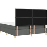  LED Box Spring Krevet Tamno siva 180 x 200 cm tkanina | shoptok.hr