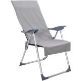 vidaXL Zunanje brisače za stole 2 pcs Temno siva 130 x 60 cm | Shoptok.si