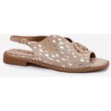 S. BARSKI Leather Sandals With Flat Heel And Decoration S.Barski | shoptok.hr