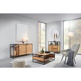 MID.YOU ŠIROKA KOMODA, črna, barve medu | Shoptok.si