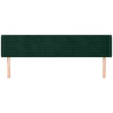  Uzglavlje s ušima tamnozeleno 203x16x78/88 cm baršunasto | Eponuda.ba