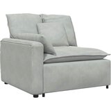  Modularna sofa s jastucima, baršunasta, svijetlosiva | shoptok.hr