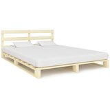  Okvir za krevet od paleta od masivne borovine 160 x 200 cm | shoptok.hr