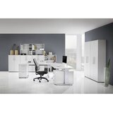 eurokraft pro NICOLA - Pisarniški regal, 4 police, VxŠxG 1880 x 800 x 330 mm, svetlo siv | Shoptok.si