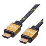 Roline HDMI priključni kabel HDMI A utikač 3.00 m crna, zlatna 11.04.5503 dvostruko zaštićen, pozlaćeni kontakti HDMI ka Cijene