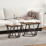vidaXL Set od 2 stolića od dimljenog hrasta od drvenih vlakana | shoptok.hr