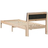  Okvir kreveta Smeđa i taupe 75 x 190 cm Masivna borovina | shoptok.hr