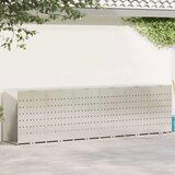 vidaXL Skladištenje kanti za 3 kante Srebrno 340 x 77.5 x 115.5 cm | shoptok.hr