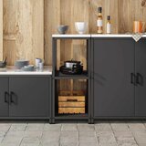  Kuhinjsko skladištenje HATTEM Crna 40 x 50 x 92 cm Čelik | Eponuda.com