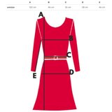 Pri Elegant ribbed dress with a LILA collar | ePonuda.com
