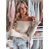 DStreet Sweter damski one size z odkrytymi ramionami SHOWIT beżowy | Shoptok.si