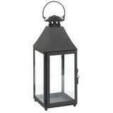 Metalna lanterna (D x Š x V: 14 x 14 x 37,5 cm, Crne boje) | shoptok.hr