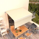 vidaXL Tenda na ručno uvlačenje s roletom 3 x 2 5 m krem Cijene