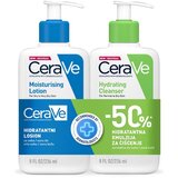 CeraVe Hidratantna emulzija za čišćenje lica 236ml + Hidratantni losion bez ulja 236ml | Eponuda.com