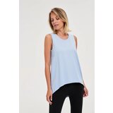 Marisse Asymmetrical Blue Top Cene