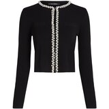 Karl Lagerfeld Kardigan 'Essential Pearl' crna / bijela | shoptok.hr