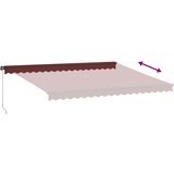 Tenda na ručno uvlačenje bordo 450 x 350 cm | shoptok.hr