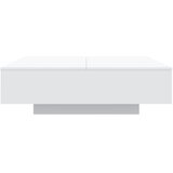  Stolić za kavu s LED svjetlima bijeli 100x100x31 cm | shoptok.hr