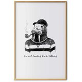  Plakat - I\'m Not Smoking. I\'m Breathing 60x90 Zlatni okvir | shoptok.hr