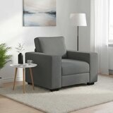 SOFA fotelja tamno siva 100x77x82 cm tkanina - Tamno siva 1 100 cm | shoptok.hr