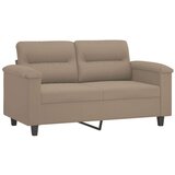  3-dijelni set sofa s jastucima smeđesivi od mikrovlakana | shoptok.hr