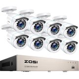 Oem ZOSI 2MP Žični Varnostni Sistem, 8CH DVR, 4 ali 8 Kamer -8CH DVR 8 Kamere -None, (5000137583) Cene