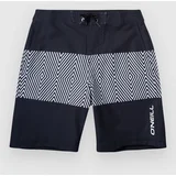 Snsc 16'' Kids Boardshorts black snsc panel print
