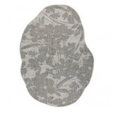 RugsX ORGANIC 2735 sisal preproga Rože ecru / siva – naravna, moderna nepravilna oblika 240x330 cm, (5000175730) | Shoptok.si
