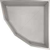  Kutni Sadič Srebrno 60 x 60 x 35 cm Nehrđajući čelik | shoptok.hr