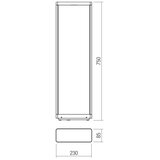  Redo 90582 - LED spoljašnja lampa WAKE LED/8W/230V 3000K 75 cm IP65 antracit | Eponuda.com