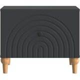 Klubska miza s predalom Črna 49 x 50 x 40 cm Inženirski les, (5000295508) | Shoptok.si