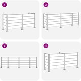  Ograda za kante za smeće Siva 237 x 85 x 115 cm Aluminij i WPC | shoptok.hr