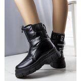 Gemre Black quilted snow boots Giovanni | Shoptok.si