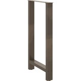  Noge za barski stol Prirodni čelik 2 kom 60 x (100-101) cm Čelik | shoptok.hr