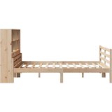 vidaXL Knjižna postelja brez vzmetnice 120x190 cm trdna borovina | Shoptok.si