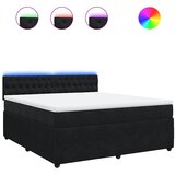  Krevet s oprugama i madracem crni 180x200 cm baršunasti | shoptok.hr