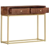 vidaXL Konzolna mizica 90x30x75 cm trden mangov les | Shoptok.si