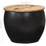  Stolić za kavu okrugli 53 x 43 cm od masivnog drva manga | shoptok.hr