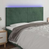  Posteljno vzglavje temno zeleno 200x5x118/128 cm žamet, (20938701) Cene